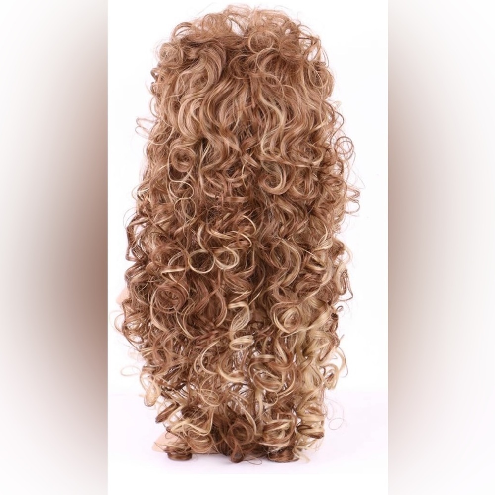 Fluffy Long Hair Blonde Wig - Picture 4 of 10